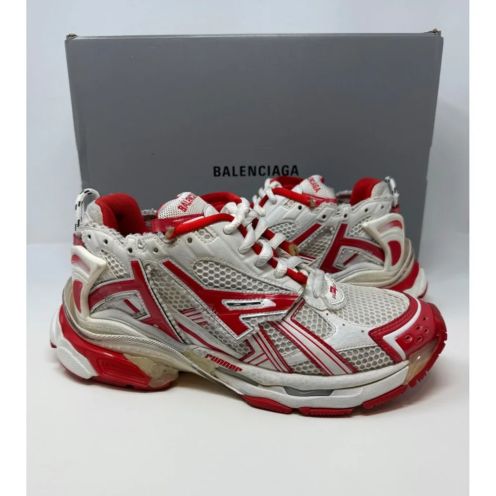 Balenciaga Runner Sneaker Red/White Size 9 US 42 EU